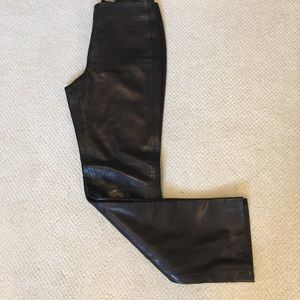 DKNY Black Leather Pants